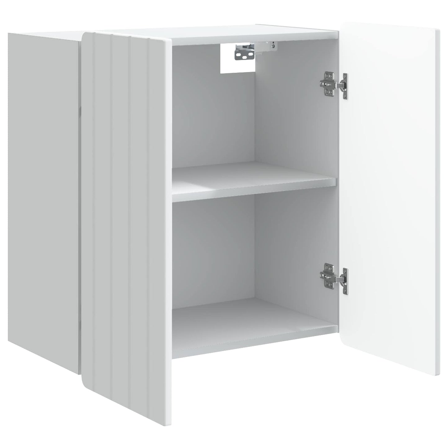 Wandkast Wit 59 x 31 x 64 cm Bewerkt hout
