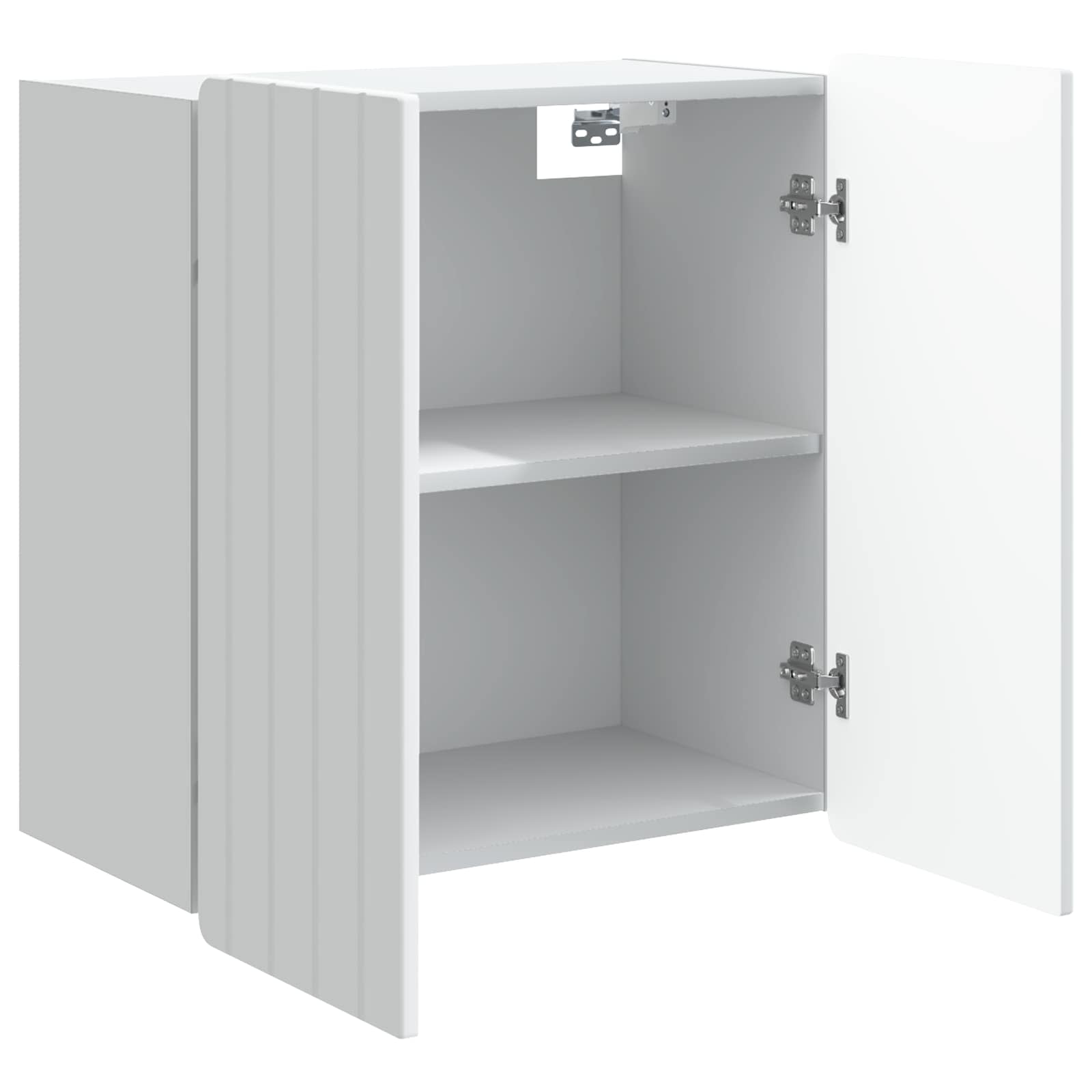 Wandkast Wit 59 x 31 x 64 cm Bewerkt hout