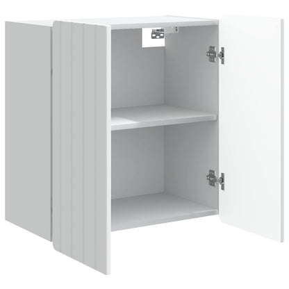 Wandkast Wit 59 x 31 x 64 cm Bewerkt hout