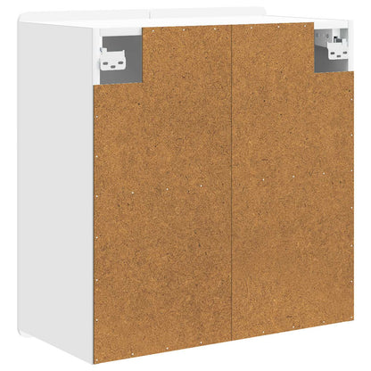 Wandkast Wit 59 x 31 x 64 cm Bewerkt hout
