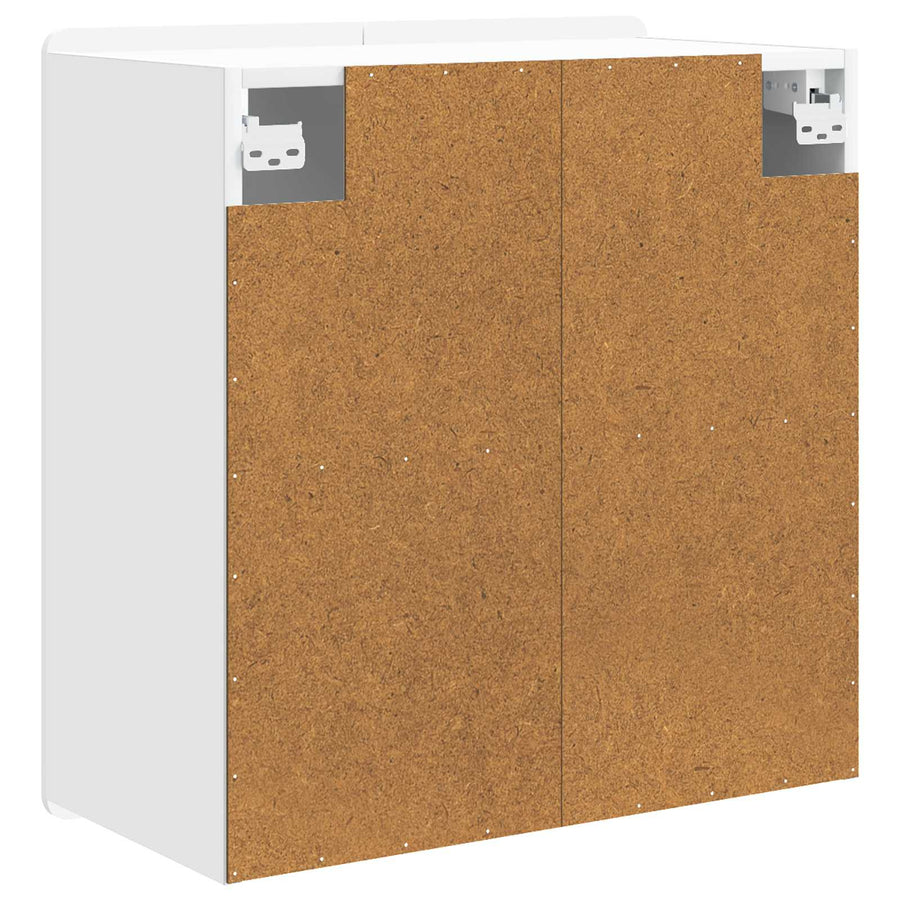 Wandkast Wit 59 x 31 x 64 cm Bewerkt hout
