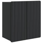 Wandkast bewerkt hout 59x31x64 cm zwart