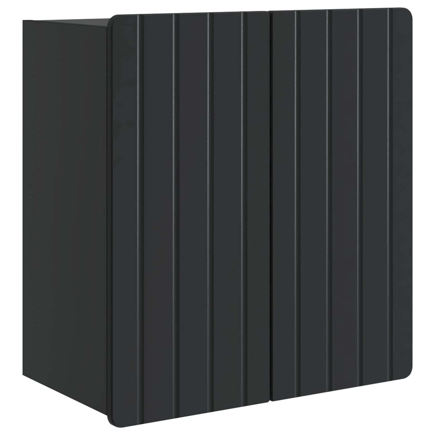 Wandkast Zwart 59 x 31 x 64 cm Bewerkt hout