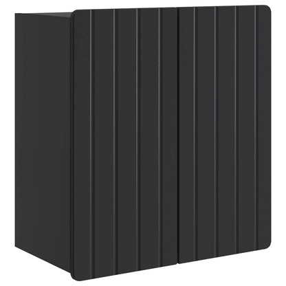 Wandkast Zwart 59 x 31 x 64 cm Bewerkt hout