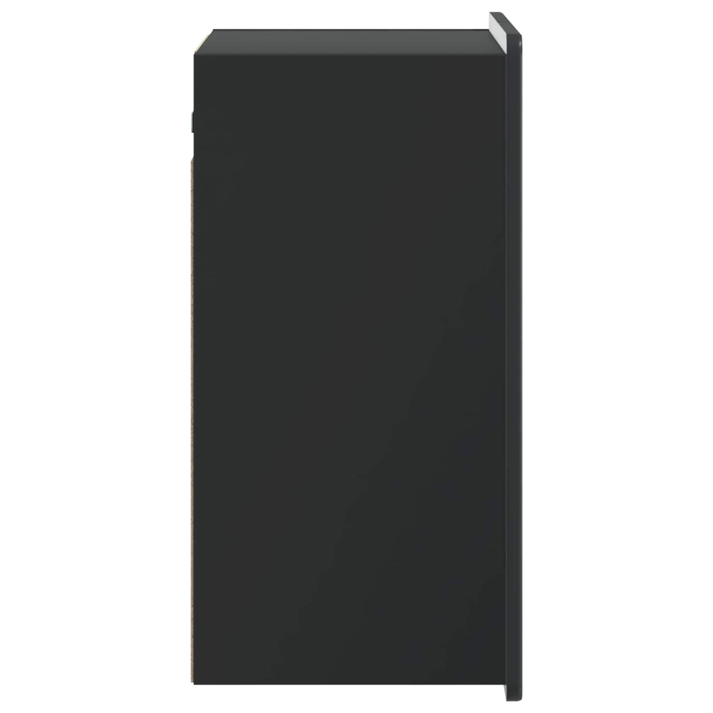 Wandkast Zwart 59 x 31 x 64 cm Bewerkt hout