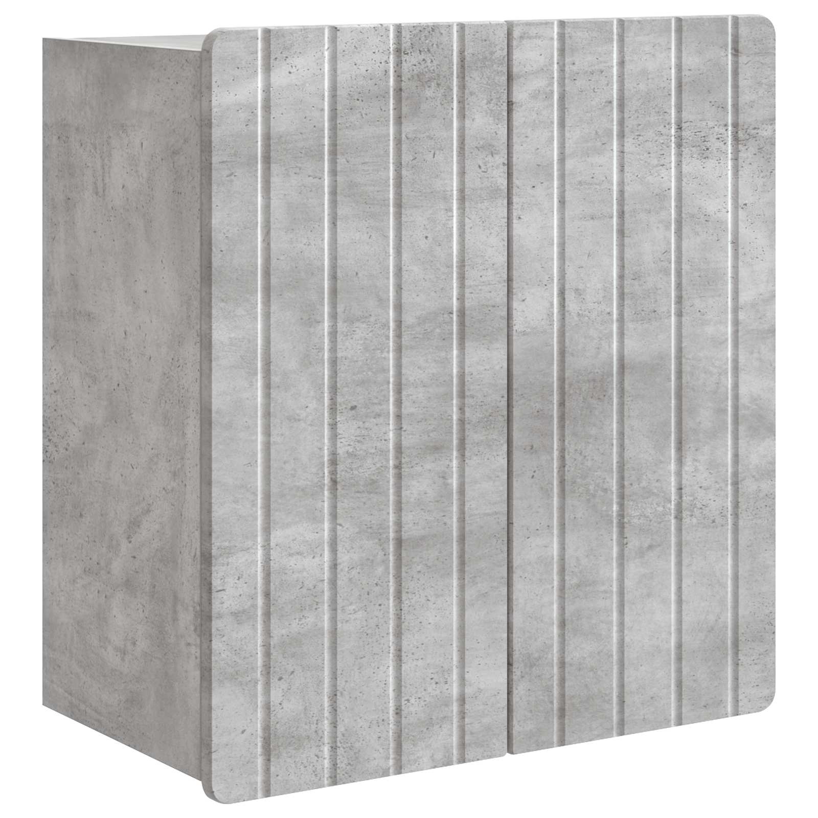 Wandkast Betongrijs 59 x 31 x 64 cm Bewerkt hout