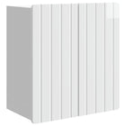 Wandkast 59x31x64 cm bewerkt hout wit muurmontage
