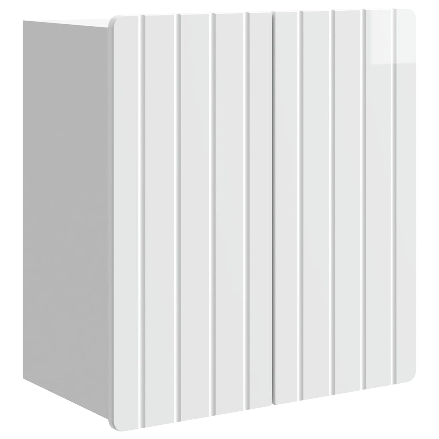 Wandkast Hoogglans Wit 59 x 31 x 64 cm Bewerkt hout