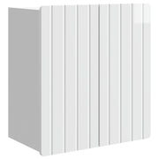 Wandkast 59x31x64 cm bewerkt hout wit muurmontage