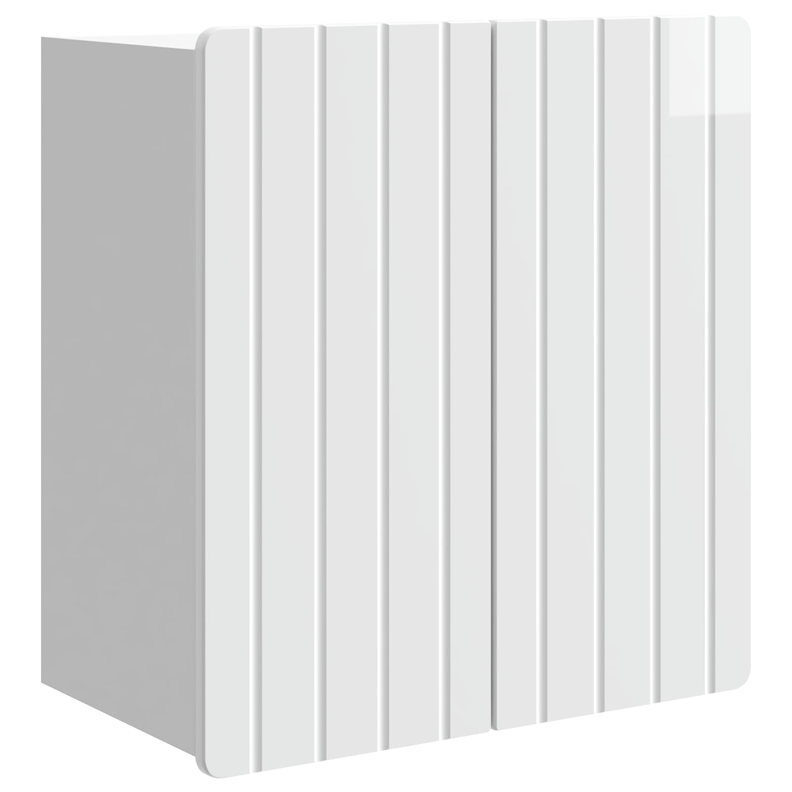 Wandkast Hoogglans Wit 59 x 31 x 64 cm Bewerkt hout