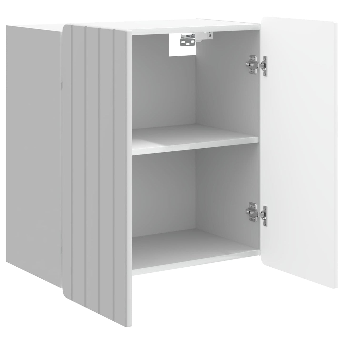 Wandkast Hoogglans Wit 59 x 31 x 64 cm Bewerkt hout