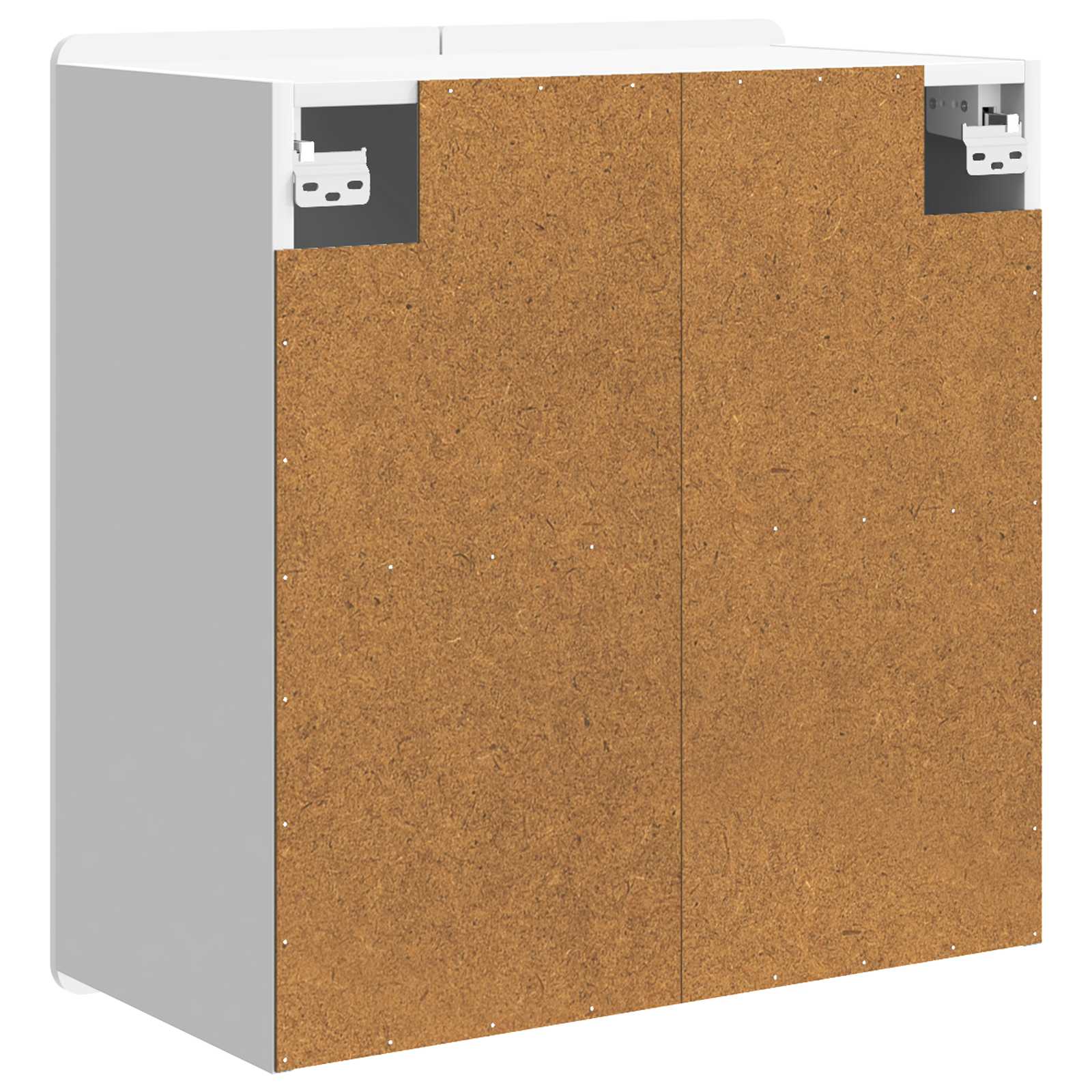 Wandkast Hoogglans Wit 59 x 31 x 64 cm Bewerkt hout