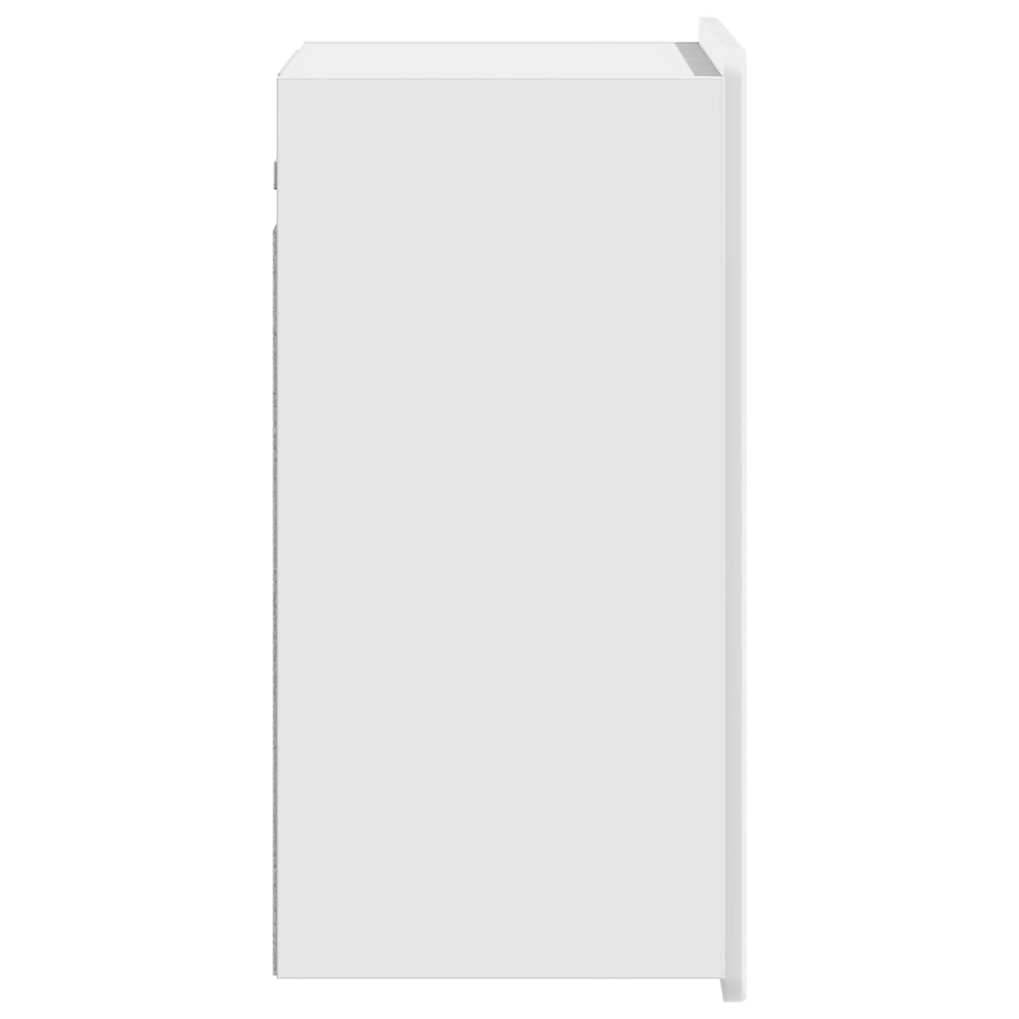 Wandkast Hoogglans Wit 59 x 31 x 64 cm Bewerkt hout