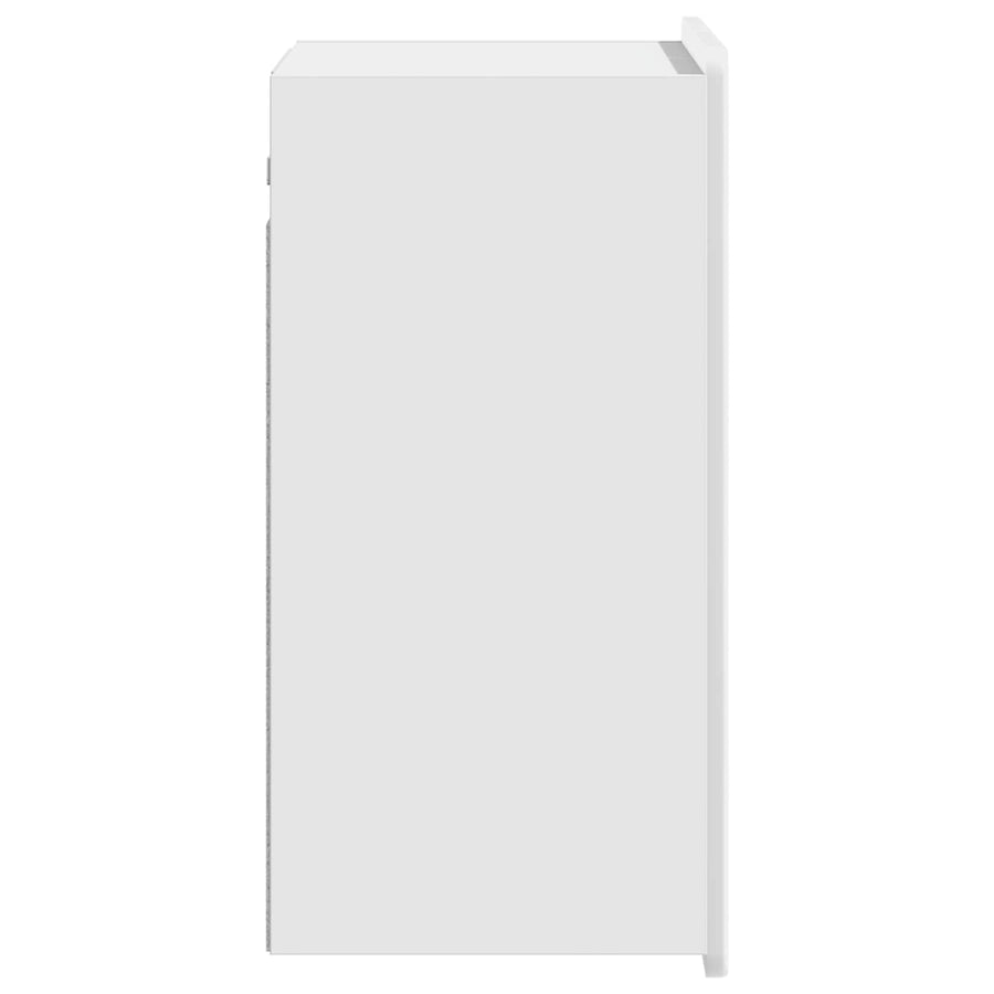 Wandkast Hoogglans Wit 59 x 31 x 64 cm Bewerkt hout