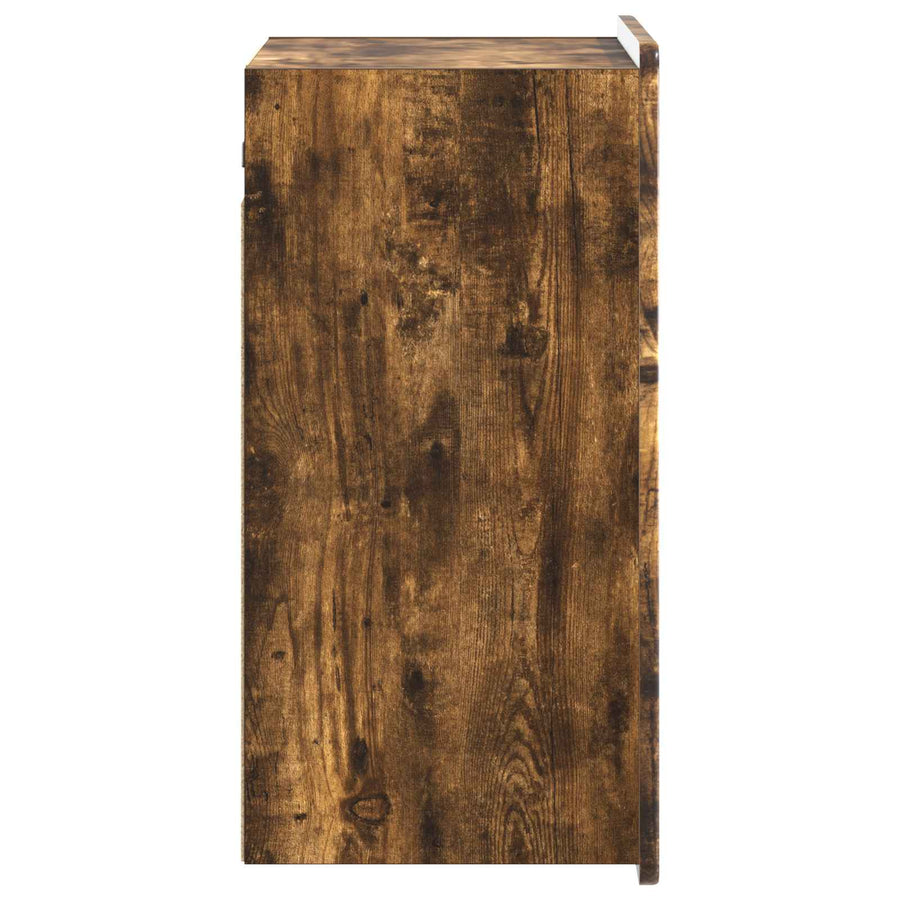 Wandkast Gerookt eiken 59 x 31 x 64 cm Bewerkt hout