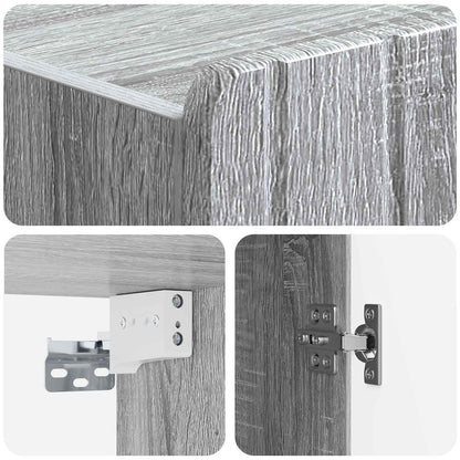 Wandkast Grijs Sonoma 59 x 31 x 64 cm Bewerkt hout