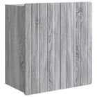 Wandkast 59x31x64 cm grijs bewerkt hout