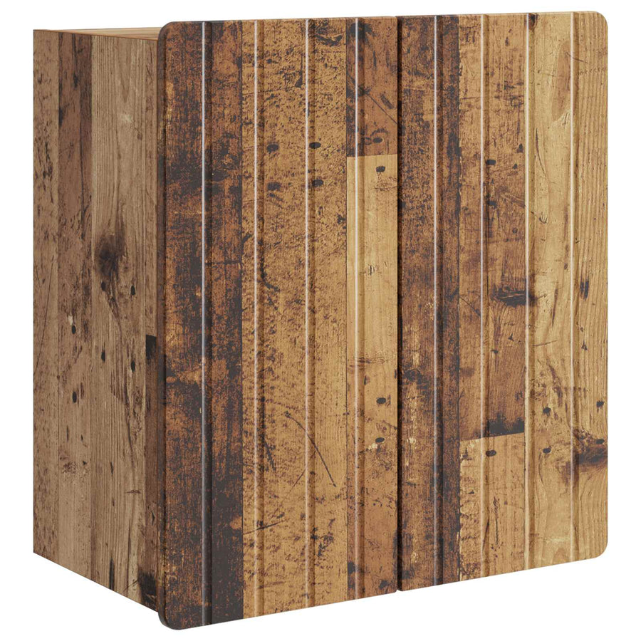 Wandkast Oud hout 59 x 31 x 64 cm Bewerkt hout