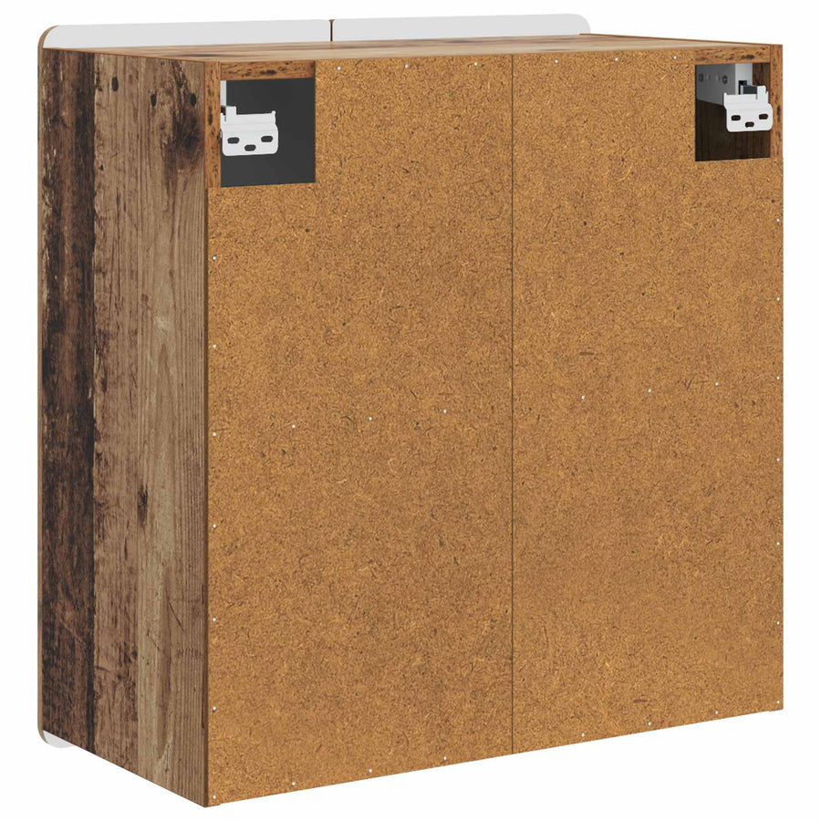 Wandkast Oud hout 59 x 31 x 64 cm Bewerkt hout
