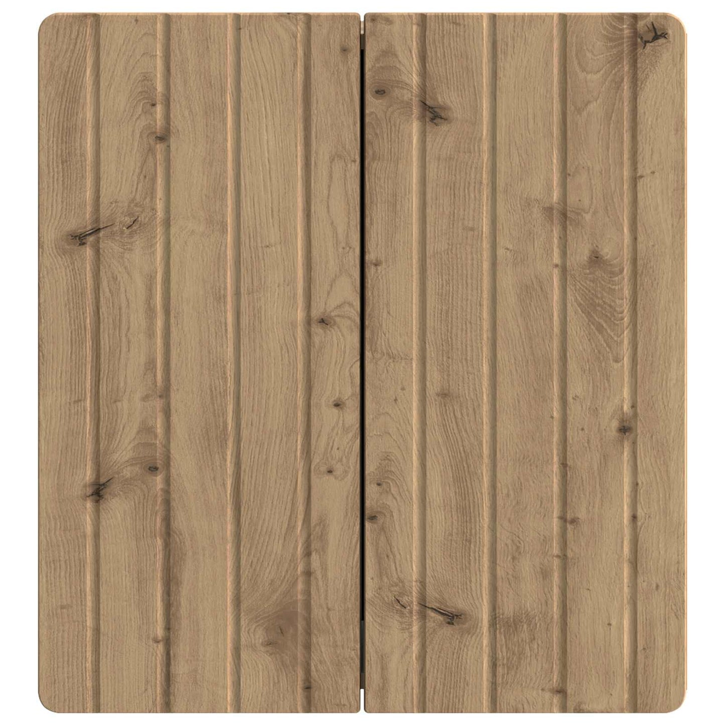 Wandkast Artisanaal eiken 59 x 31 x 64 cm Bewerkt hout