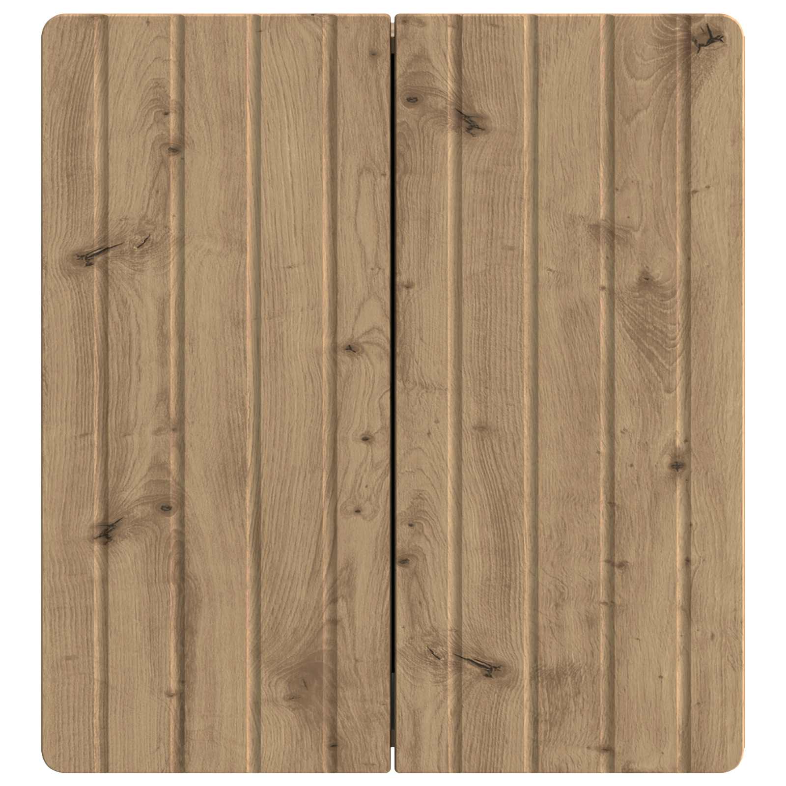 Wandkast Artisanaal eiken 59 x 31 x 64 cm Bewerkt hout