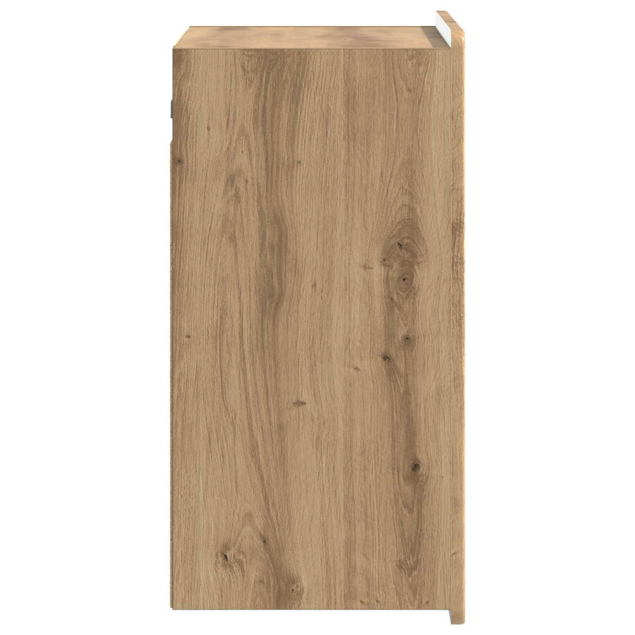 Wandkast Artisanaal eiken 59 x 31 x 64 cm Bewerkt hout