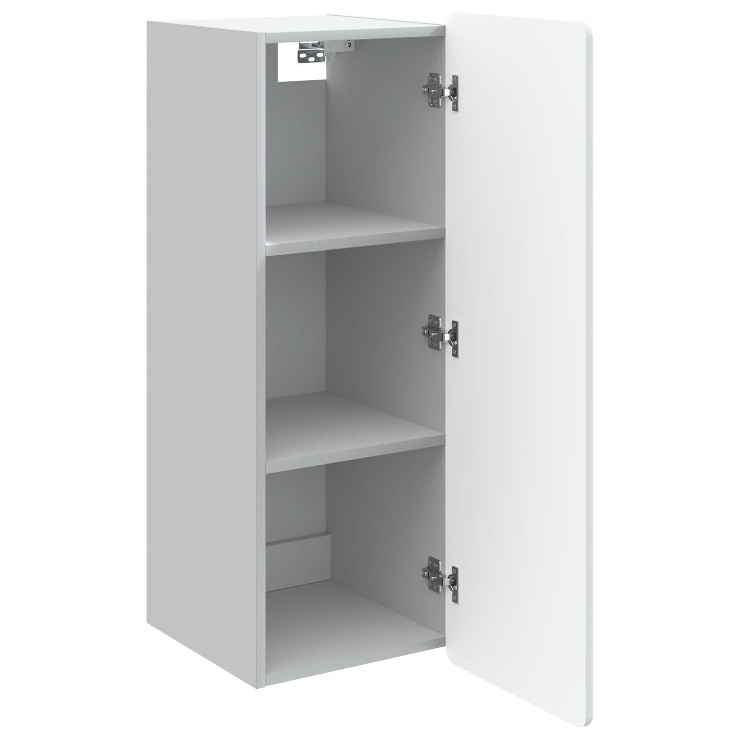 Wandkast Wit 33 x 34,5 x 94 cm Bewerkt hout