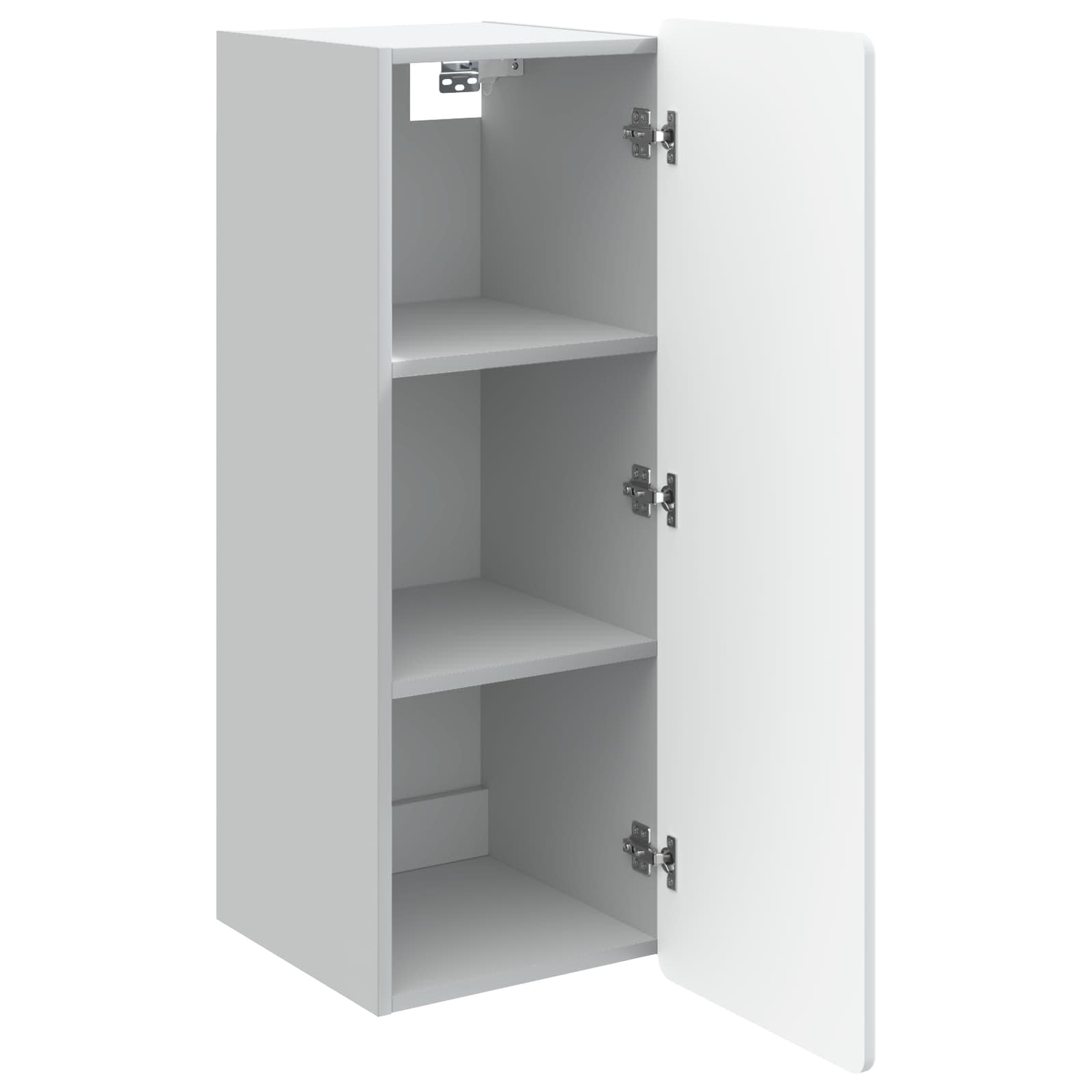 Wandkast Wit 33 x 34,5 x 94 cm Bewerkt hout