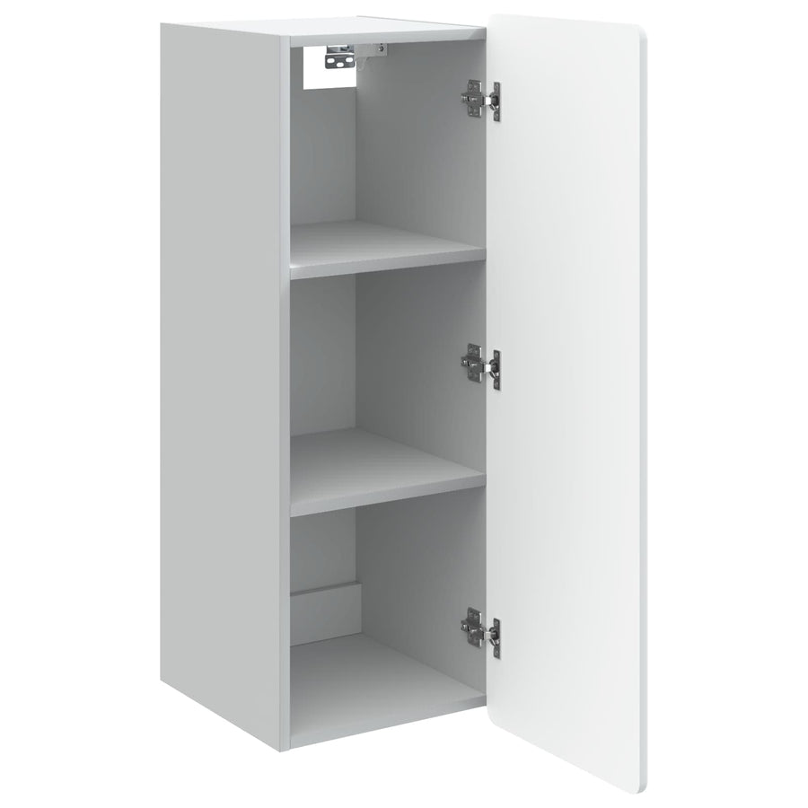 Wandkast Wit 33 x 34,5 x 94 cm Bewerkt hout