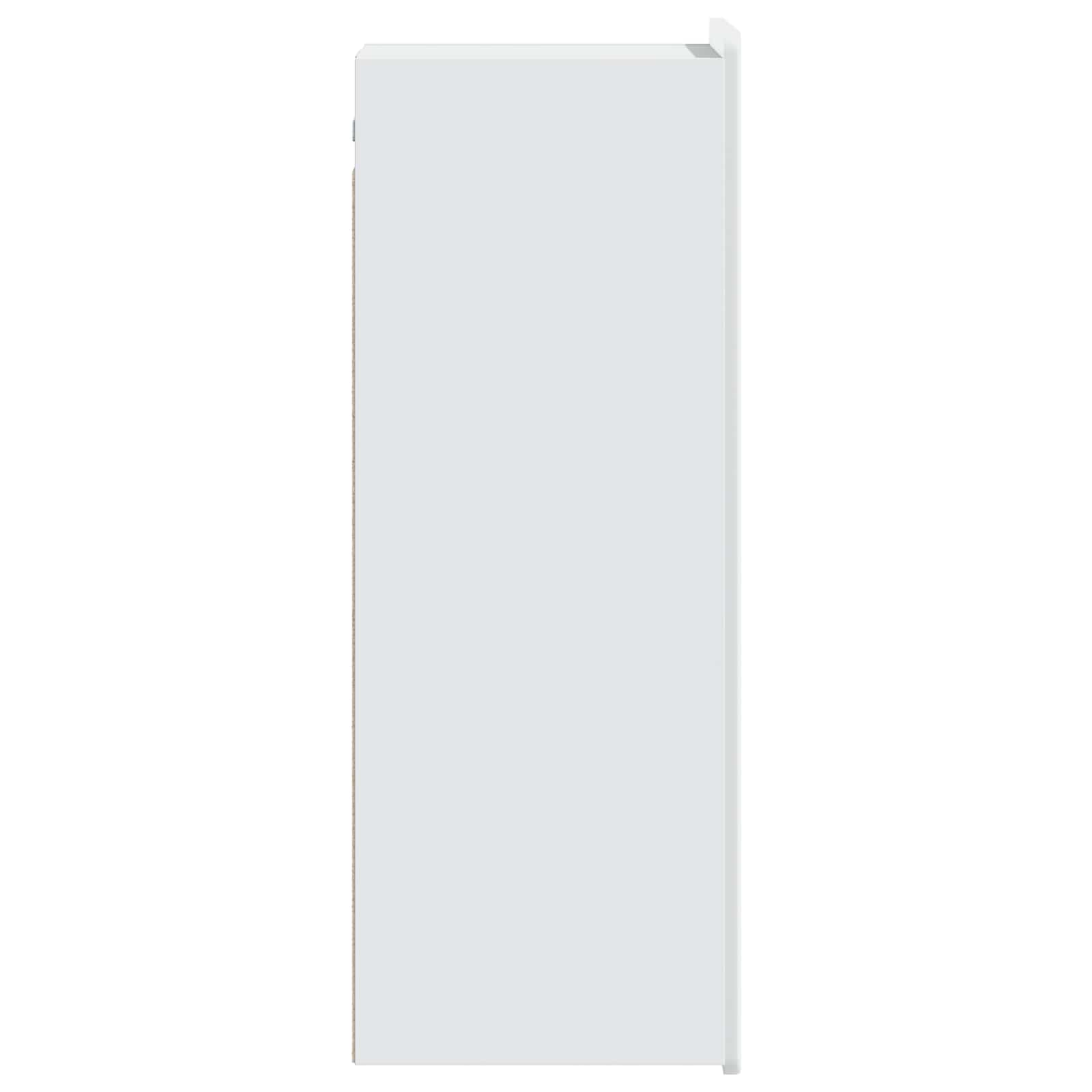 Wandkast Wit 33 x 34,5 x 94 cm Bewerkt hout