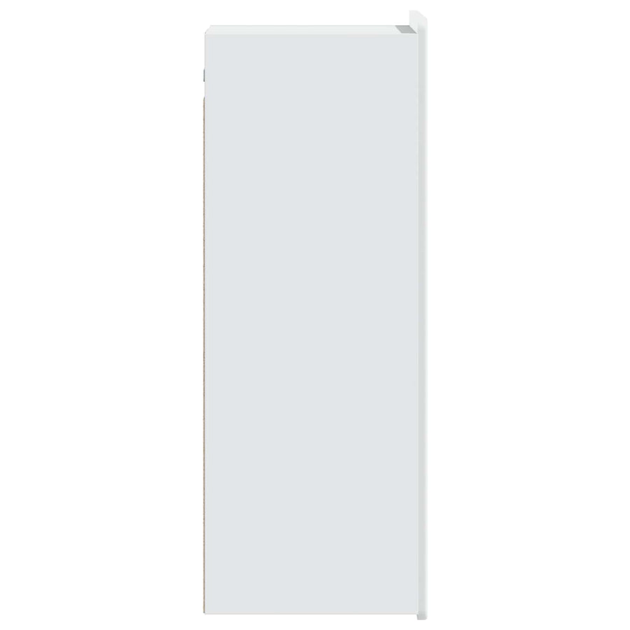 Wandkast Wit 33 x 34,5 x 94 cm Bewerkt hout