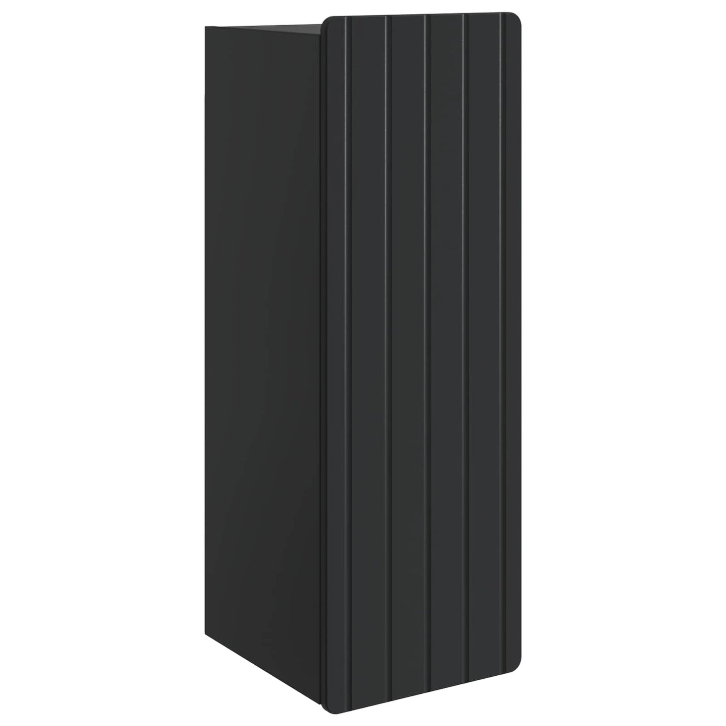 Wandkast Zwart 33 x 34,5 x 94 cm Bewerkt hout