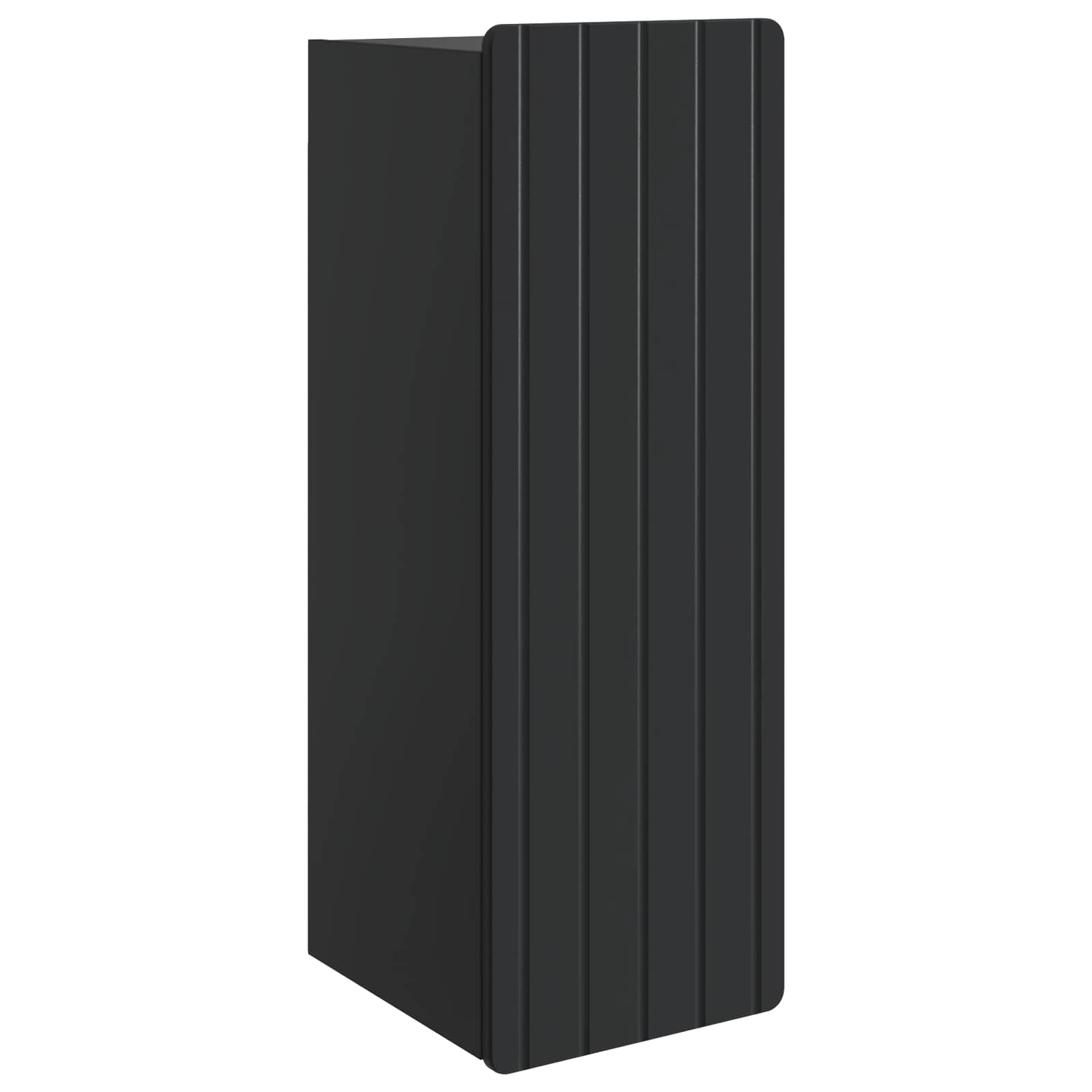 Wandkast Zwart 33 x 34,5 x 94 cm Bewerkt hout