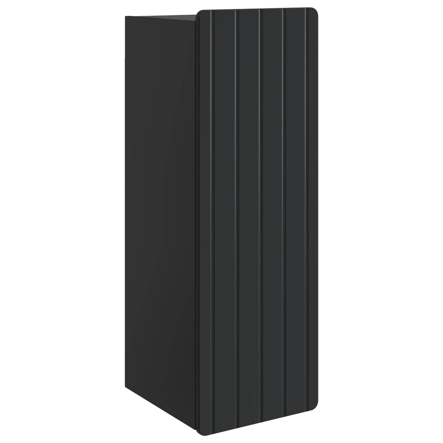 Wandkast Zwart 33 x 34,5 x 94 cm Bewerkt hout