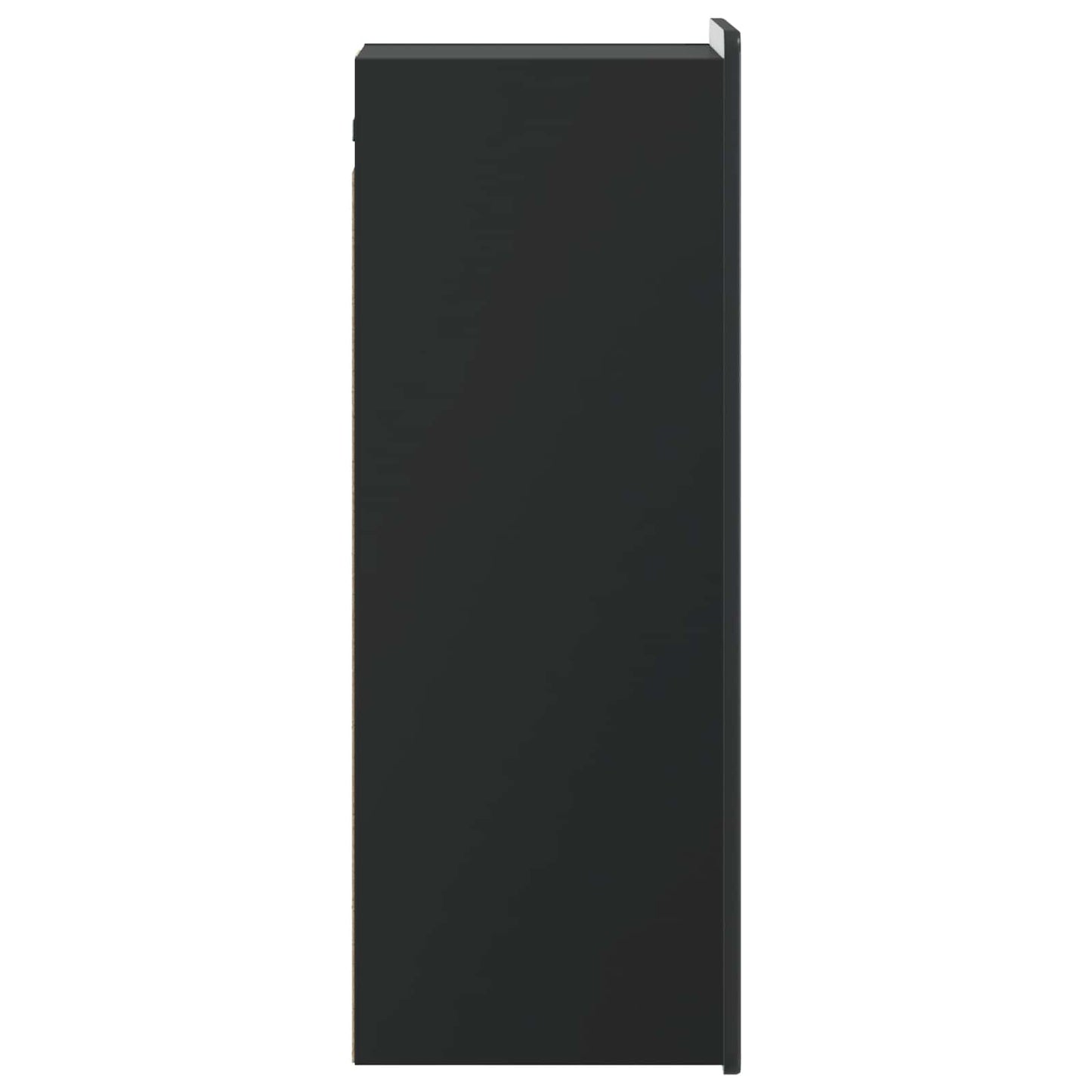Wandkast Zwart 33 x 34,5 x 94 cm Bewerkt hout
