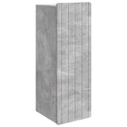Wandkast 33x34.5x94 cm betongrijs bewerkt hout muurmontage