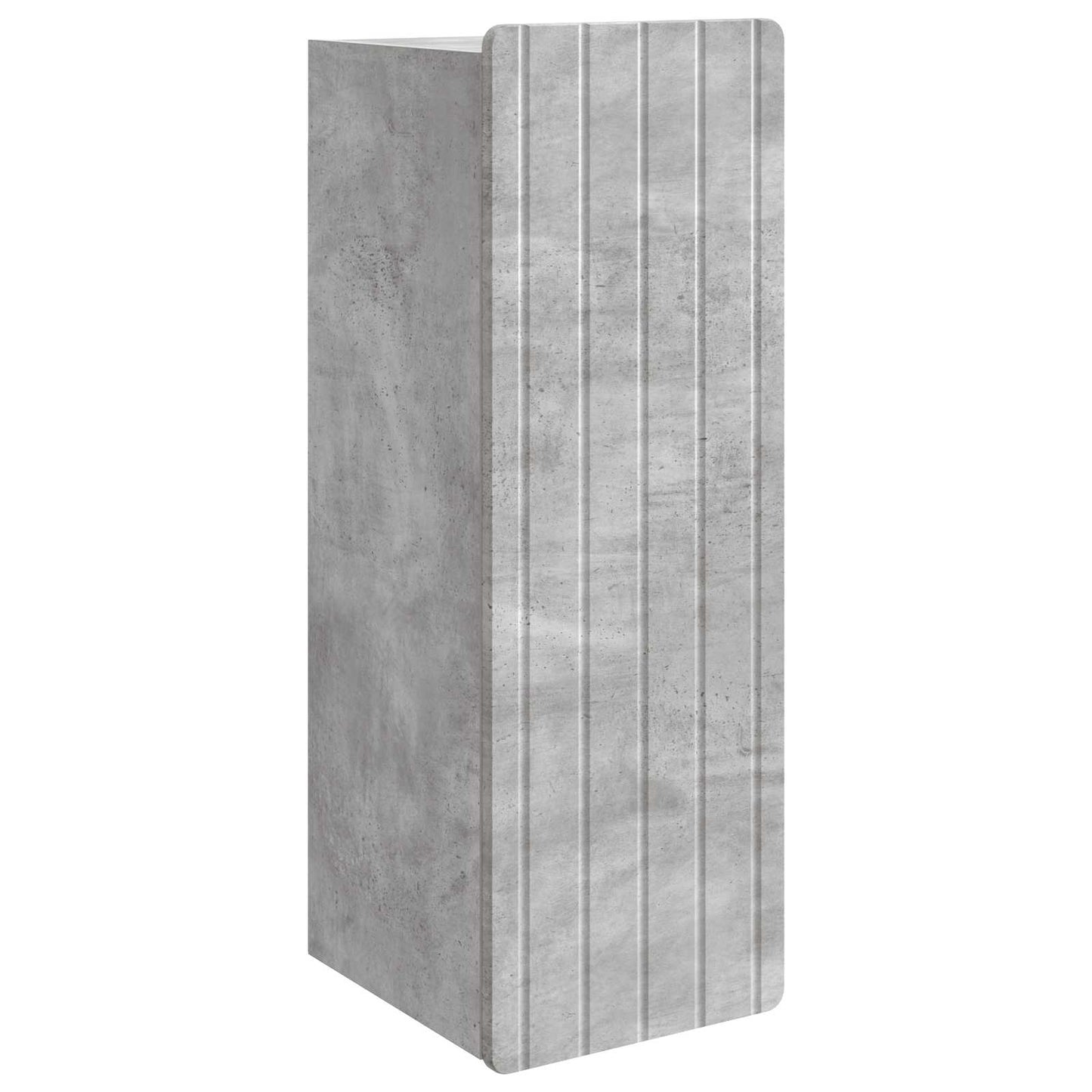 Wandkast Betongrijs 33 x 34,5 x 94 cm Bewerkt hout