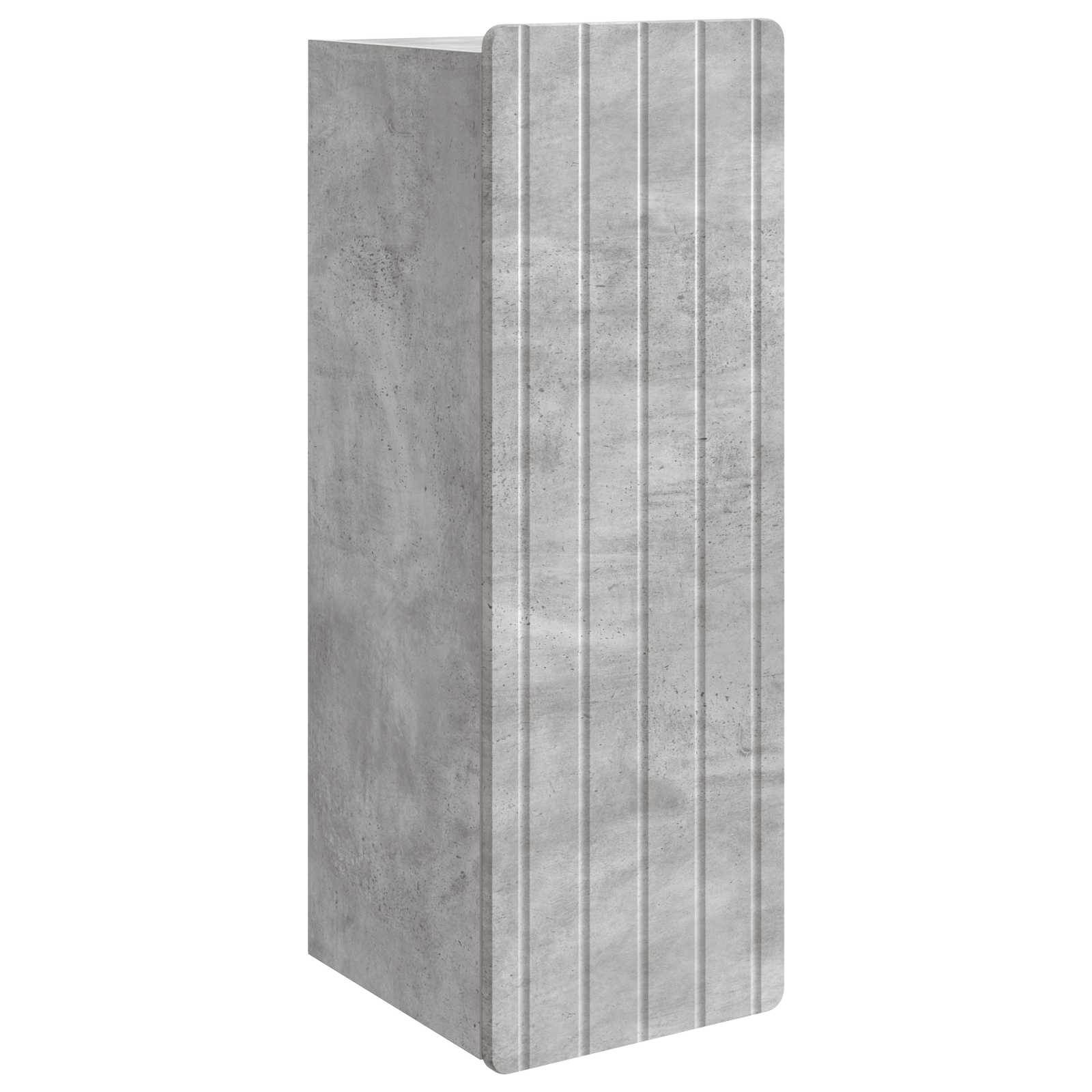 Wandkast Betongrijs 33 x 34,5 x 94 cm Bewerkt hout