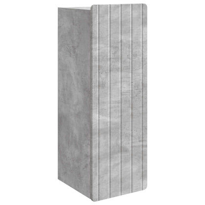 Wandkast Betongrijs 33 x 34,5 x 94 cm Bewerkt hout