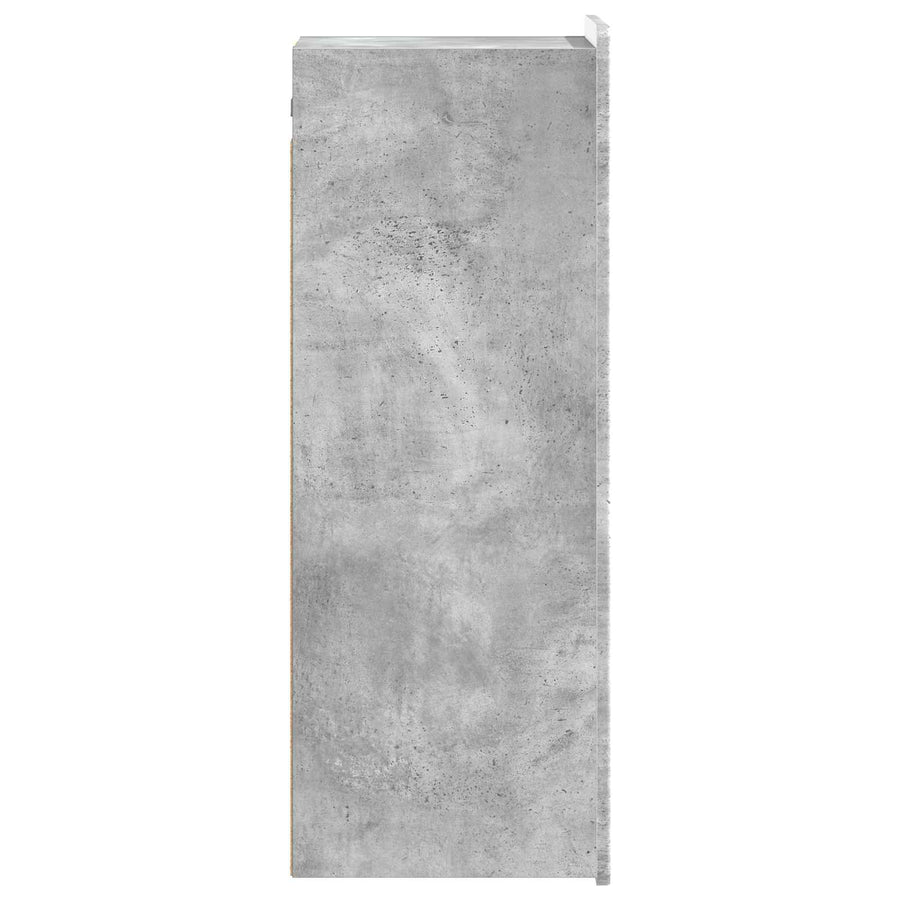 Wandkast Betongrijs 33 x 34,5 x 94 cm Bewerkt hout