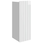 Wandkast bewerkt hout 33x34,5x94 cm hoogglans wit