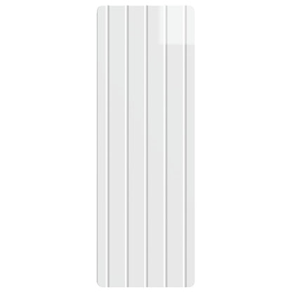 Wandkast Hoogglans Wit 33 x 34,5 x 94 cm Bewerkt hout