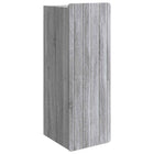 Wandkast 33x34,5x94 cm bewerkt hout grijs