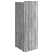Wandkast 33x34,5x94 cm bewerkt hout grijs