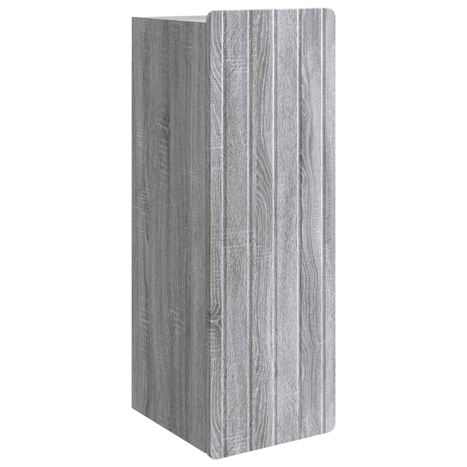 Wandkast Grijs Sonoma 33 x 34,5 x 94 cm Bewerkt hout