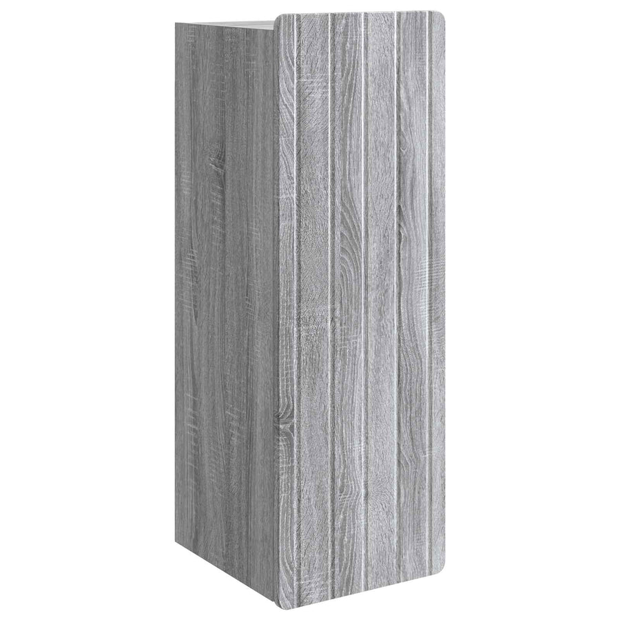 Wandkast Grijs Sonoma 33 x 34,5 x 94 cm Bewerkt hout