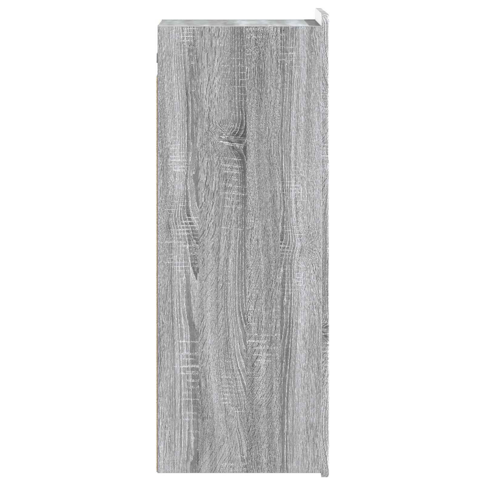 Wandkast Grijs Sonoma 33 x 34,5 x 94 cm Bewerkt hout