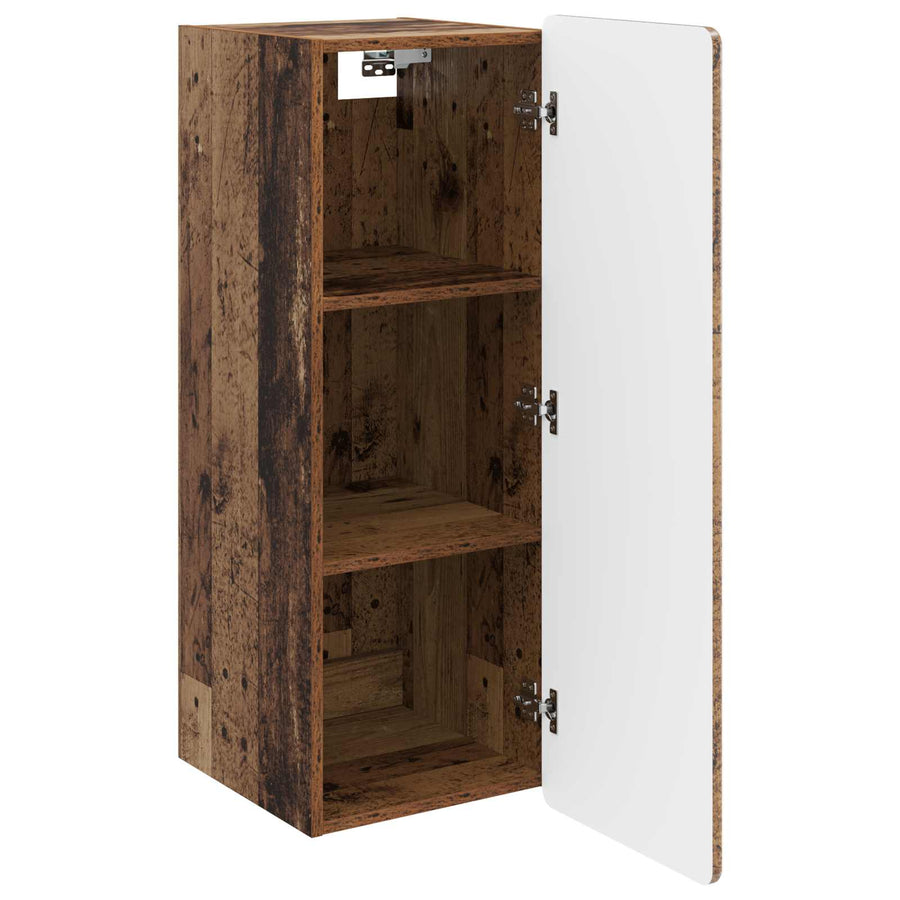 Wandkast Oud hout 33 x 34,5 x 94 cm Bewerkt hout