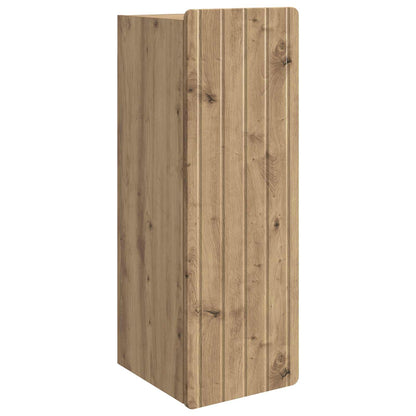 Wandkast Artisanaal eiken 33 x 34,5 x 94 cm Bewerkt hout
