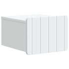 Wandkast wit 33x34,5x24 cm bewerkt hout